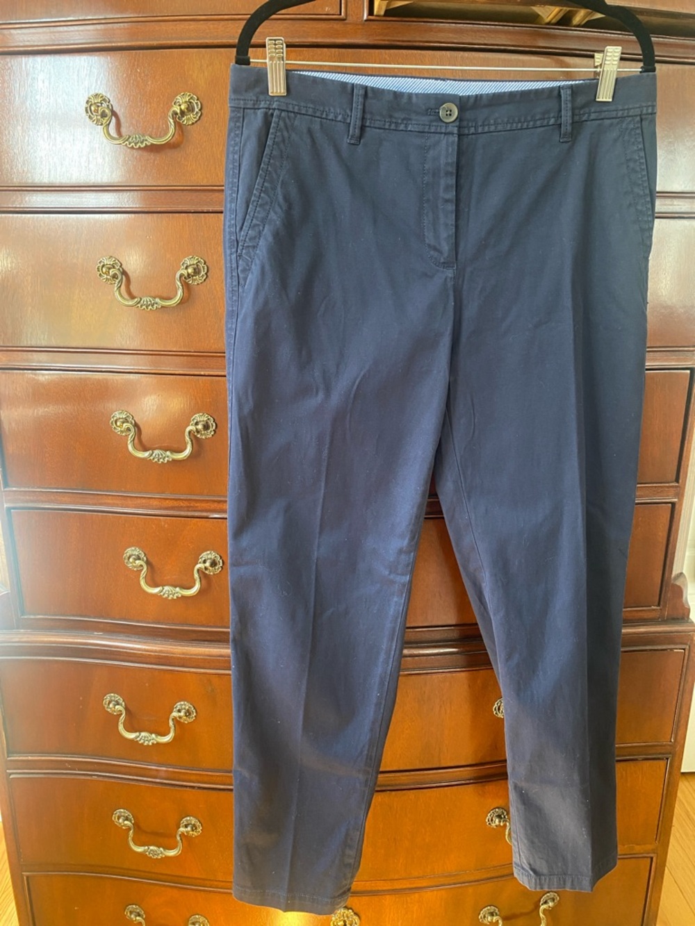 Talbots Navy Cotton Blend Chino Pants